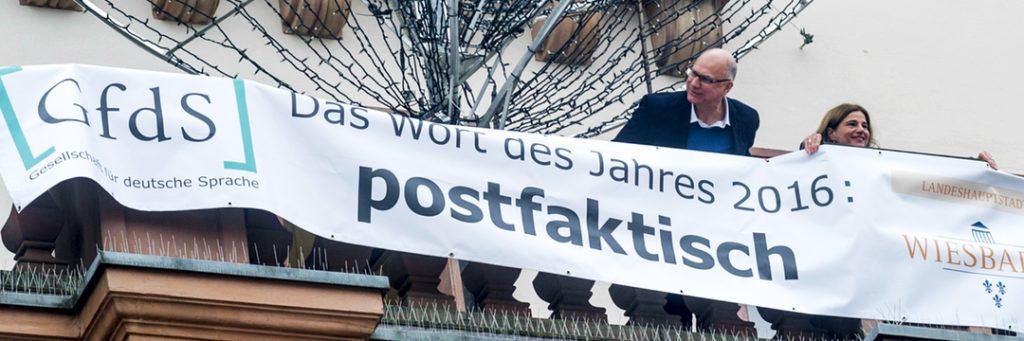 Banner zum Wort des Jahres 2016